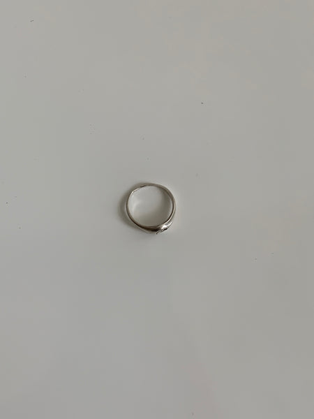 silver yin yang ring