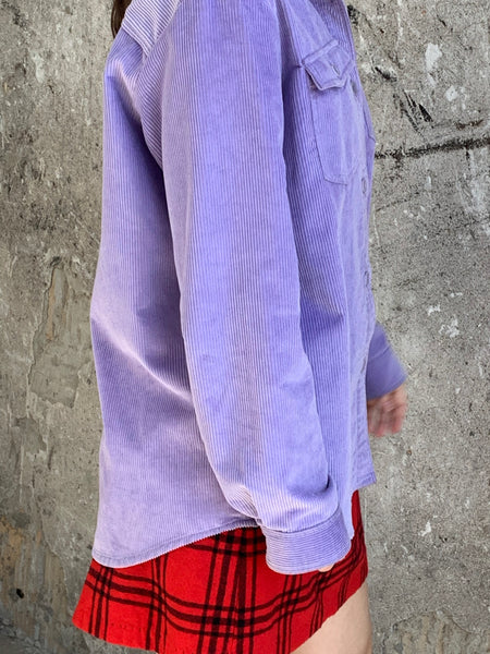 A.P.C. purple corduroy shirt