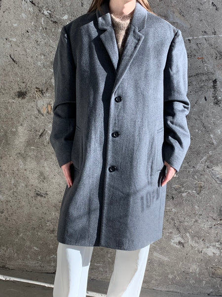 wool and cashmere car coat