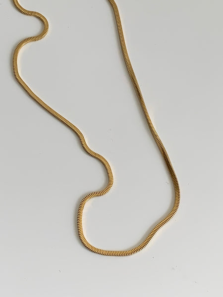 Napier gold snake chain necklace
