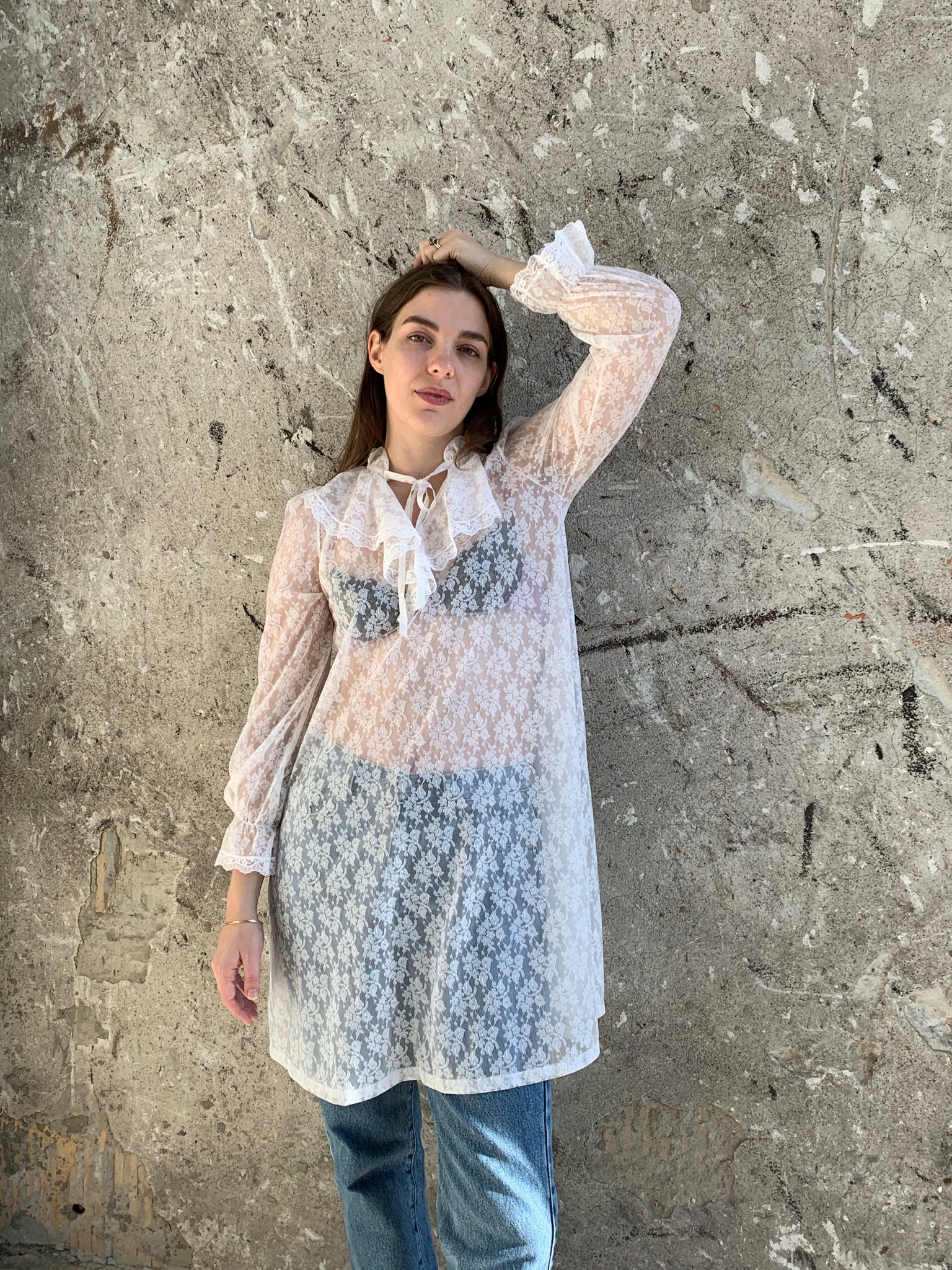 Lily of France lace mini dress