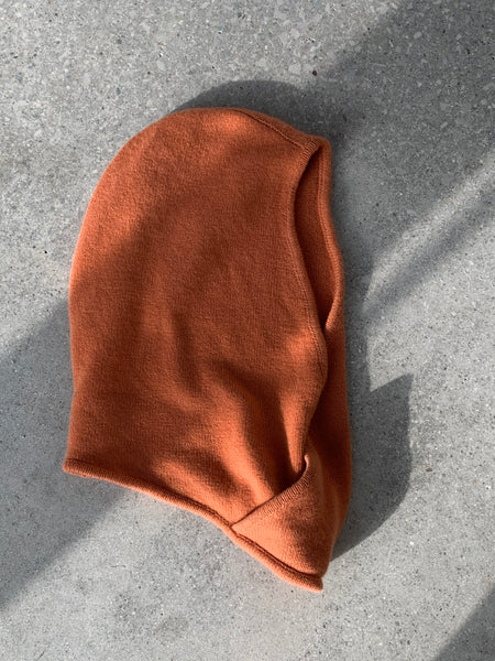 orange cashmere hood