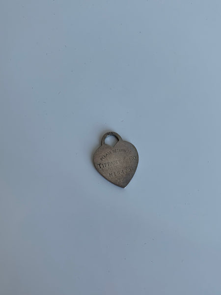 Tiffany sterling silver heart pendant