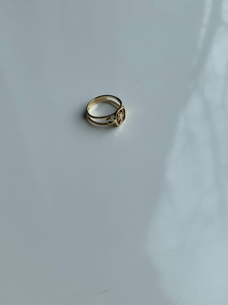 gold plated Scorpio ring