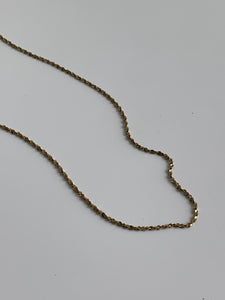 14k vintage gold chain necklace