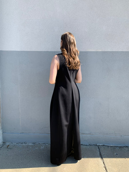 The Row black gown