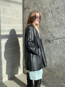 leather robe coat
