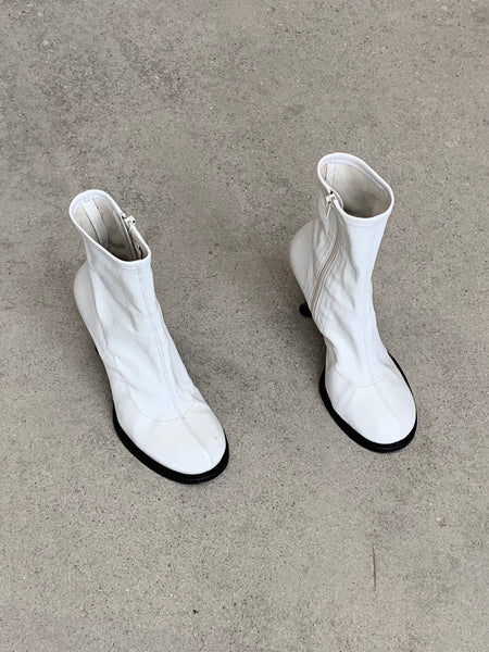 Simon Miller white stretch boot