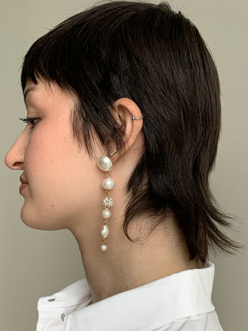 Completedworks long pearl earrings