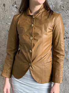 leather Jil Sander shirt blazer