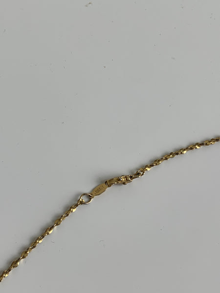14k vintage gold chain necklace