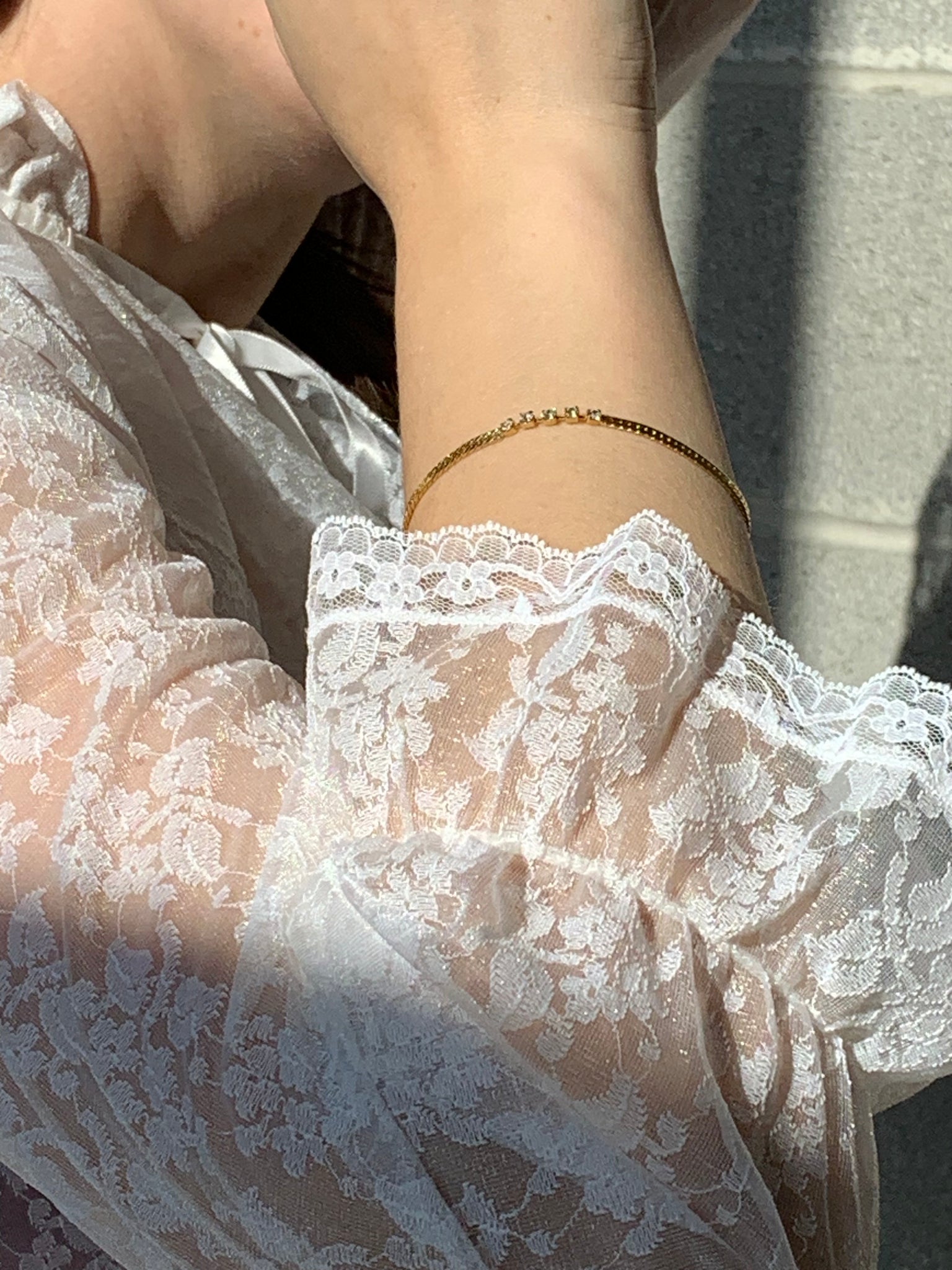 gold snake chain bracelet