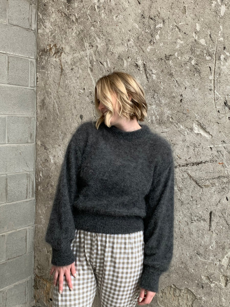 EROS gray mohair sweater
