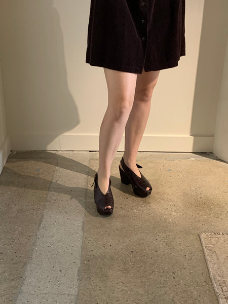 corduroy babydoll shirt dress