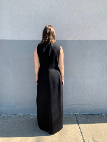 The Row black gown