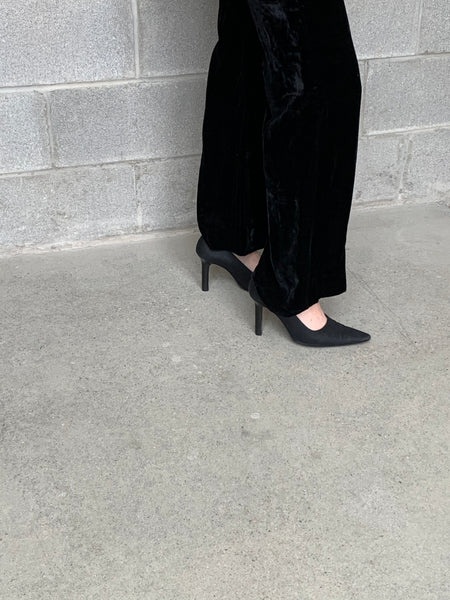 90s YSL black heels