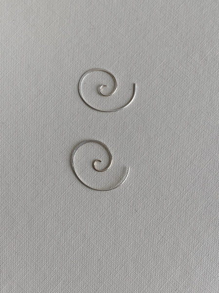 Wire spiral earrings