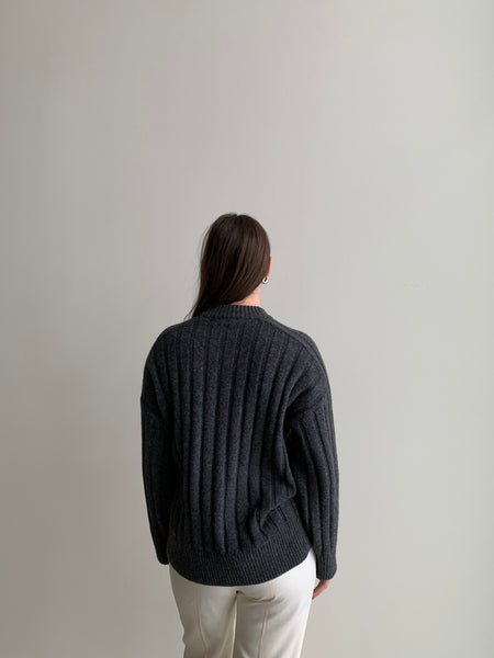 soft ribbed sweater