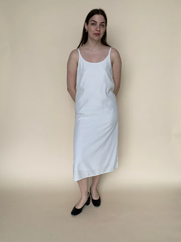 Eileen Fisher white slip dress