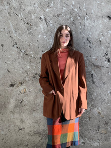 Marella brown silky blazer