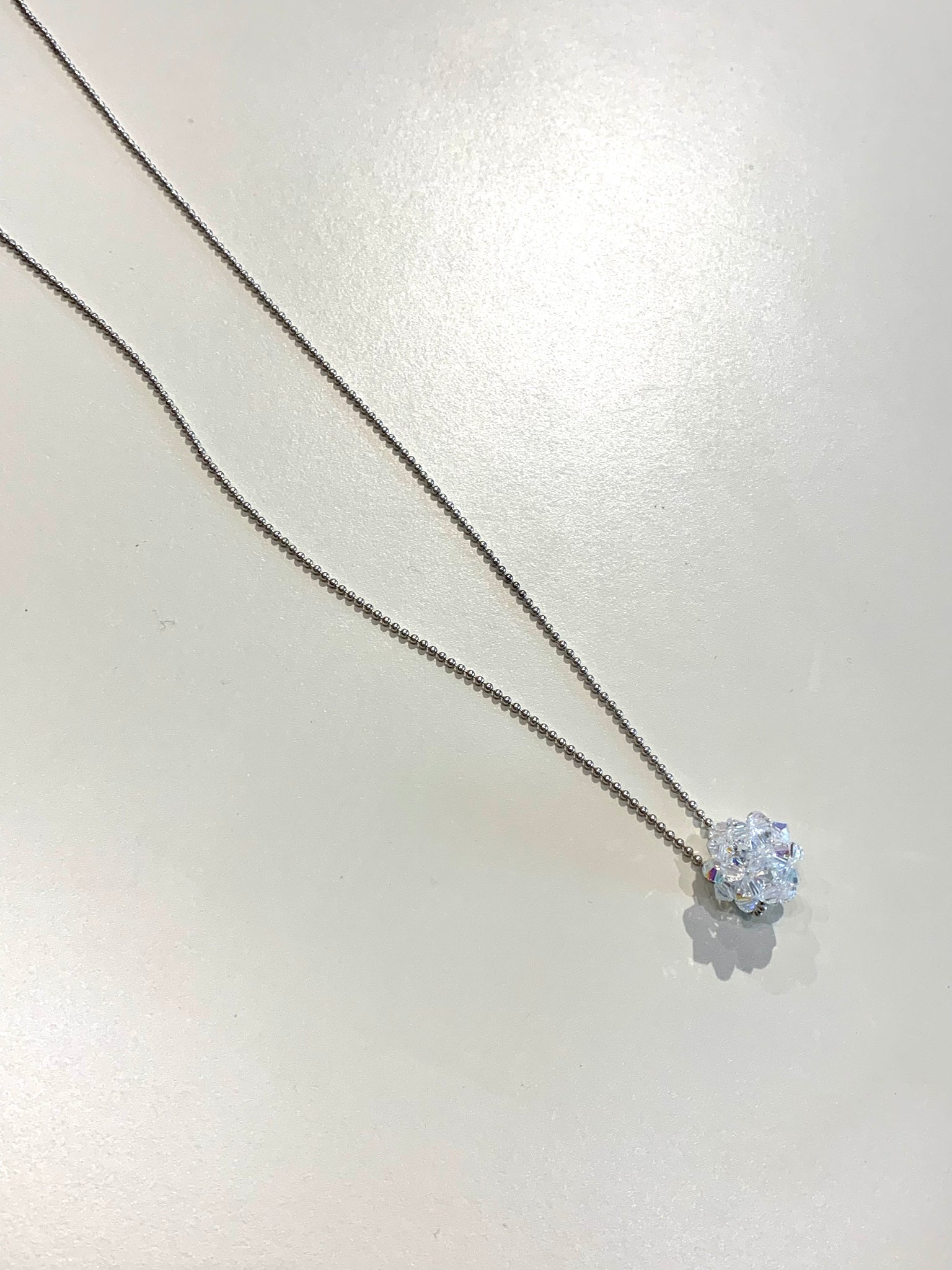 Austrian crystal ball necklace