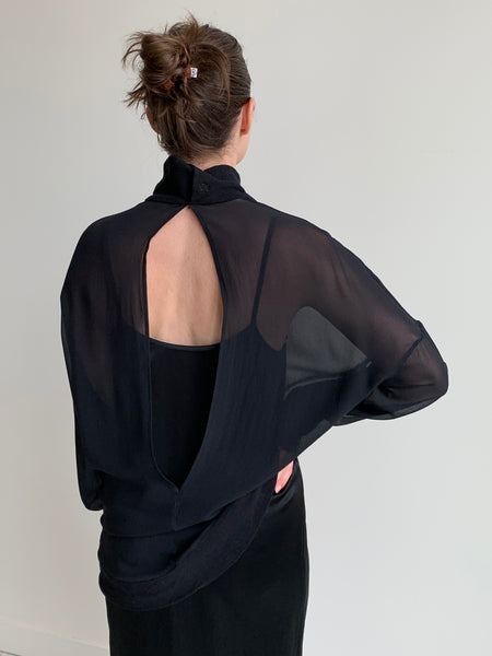 sheer Ann Demeulemeester tunic top