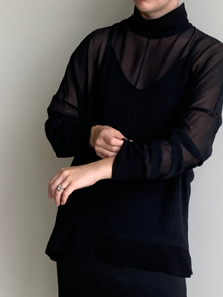 sheer Ann Demeulemeester tunic top